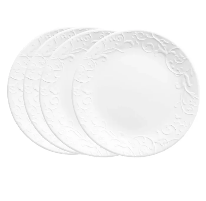 8.5″ Round Vitrelle Lunch Plates – Service for 4
