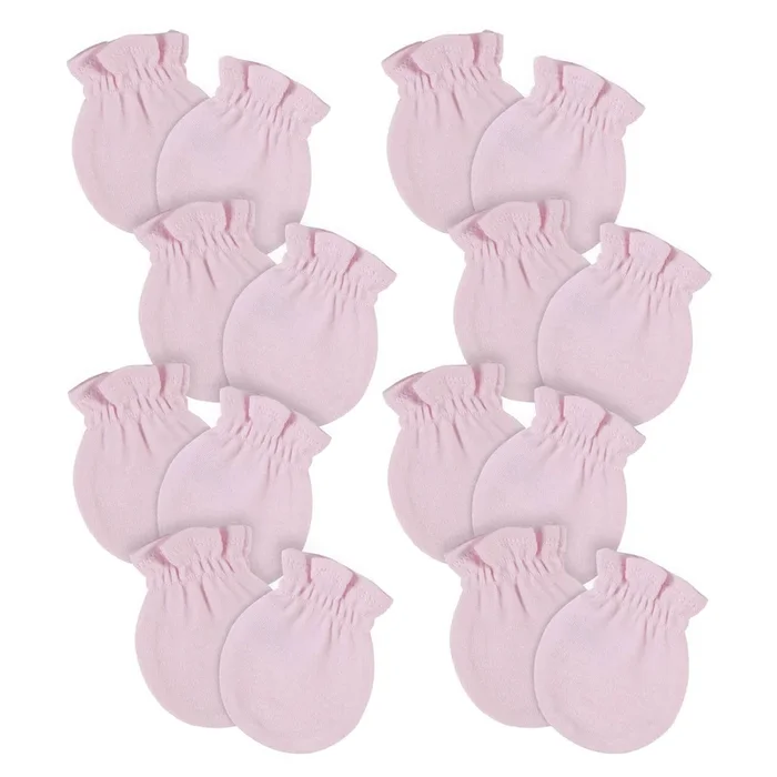 8-Pack Baby Neutral Light Pink No Scratch Mittens