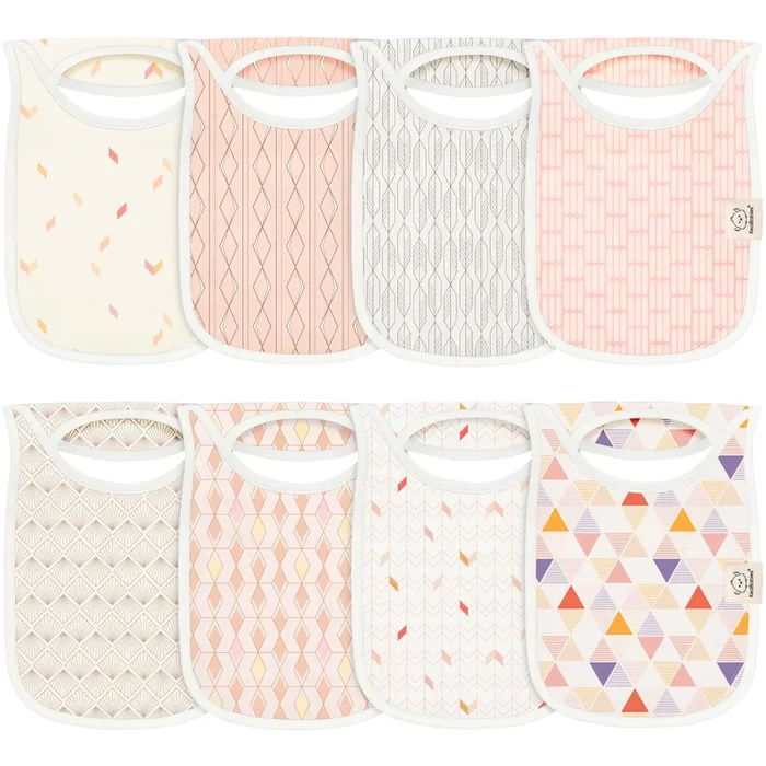 8-Pack Hallo Drool Bibs (Prism)