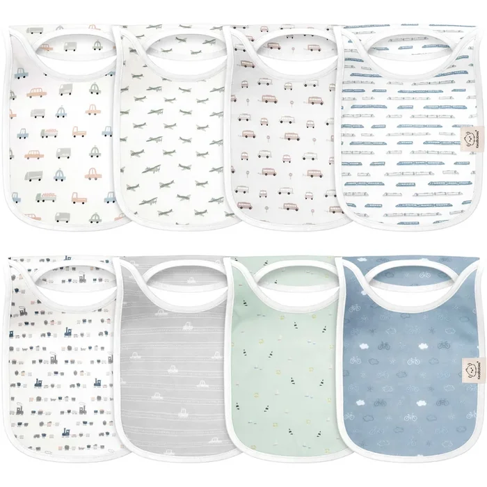 8-Pack Hallo Drool Bibs (Vessels)