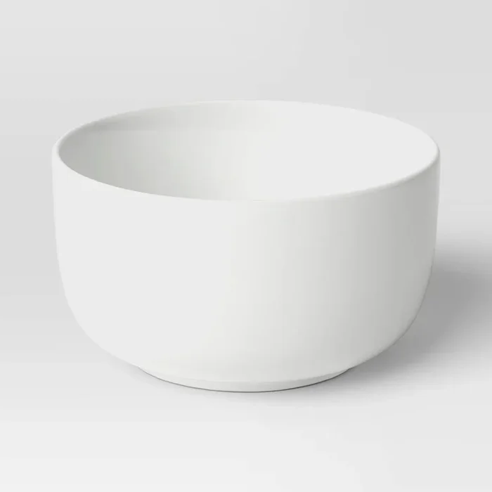 92oz Porcelain Serving Bowl White – Threshold™: Round Fruit Dish, Oven & Microwave Safe, Dishwasher Safe