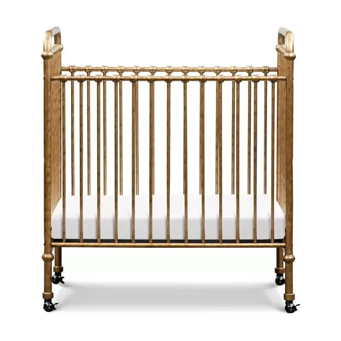Abigail 3-in-1 Convertible Mini Crib – Vintage Gold