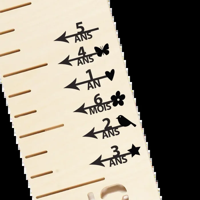 ABRICOTINE Height Markers – Hearts (French)
