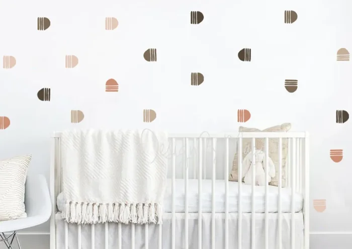Abstract Curved Arrows – Fabric Nursery Wall Art Decals