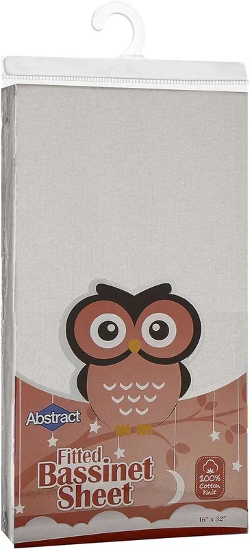 ABSTRACT FITTED SHEET GREY FOR BASSINET – 16″ X 32″