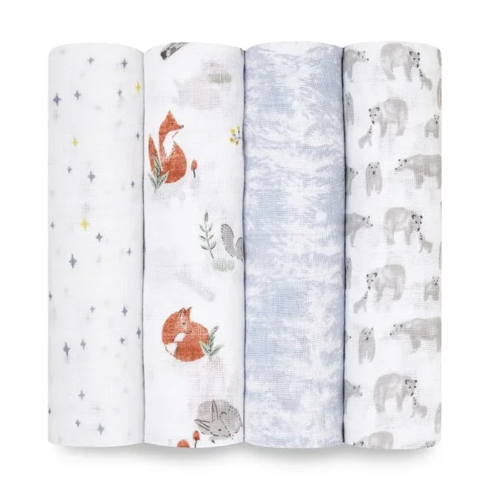 Aden and Anais 4-Pack Classic Swaddles – Naturally