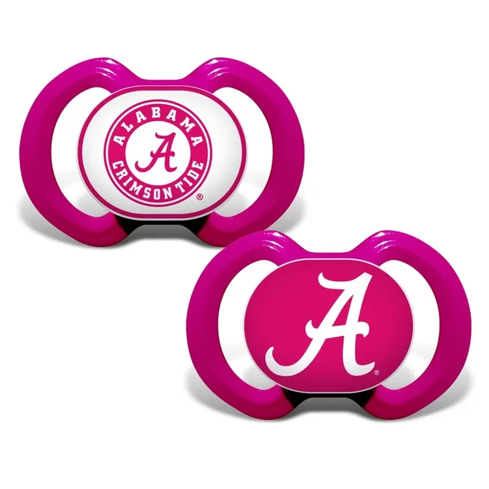 Alabama Crimson Tide – Pink Pacifier 2-Pack