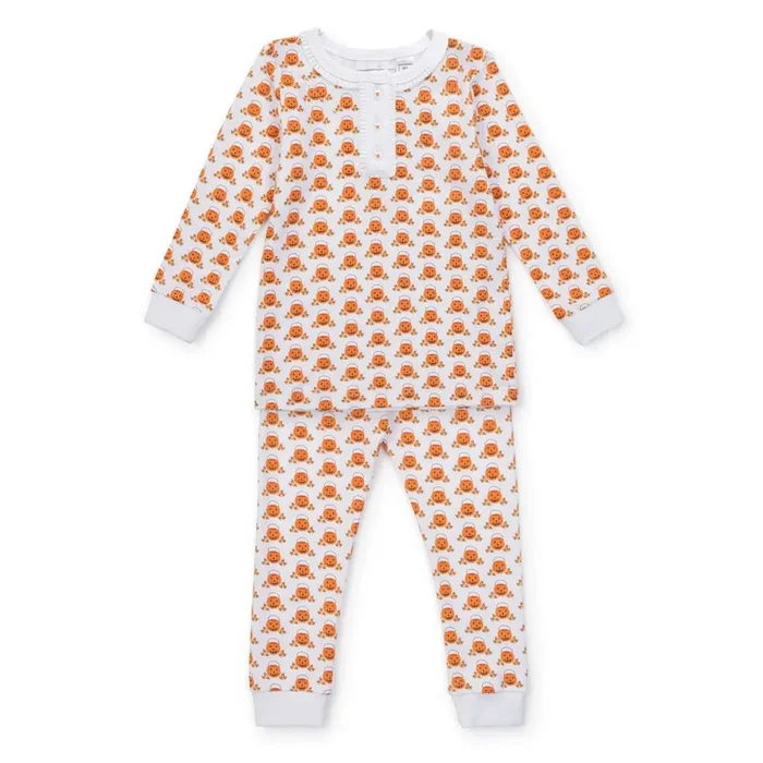 Alden Pajama Set pumpkin ruffle