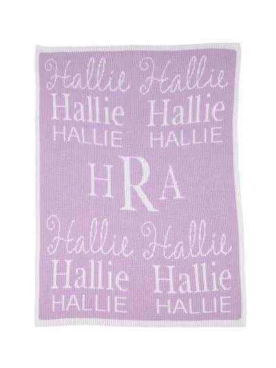 All About Me Monogram Stroller Blanket