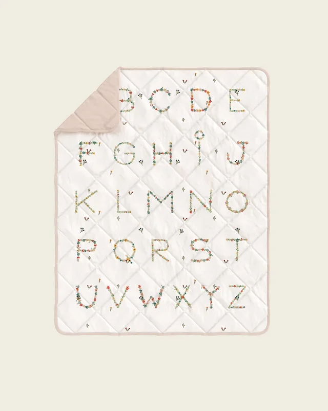 Alphabet Garden Baby Quilt