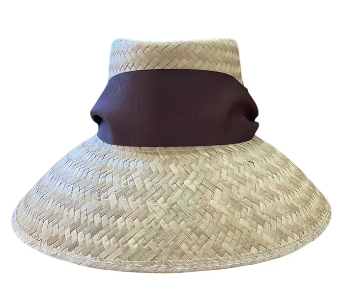 Amaryllis Sun Hat – Brown Wide & Short Grosgrain Ribbon