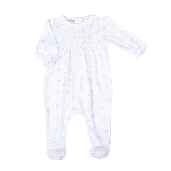 Amelia’s Classics Ribbon Smocked Footie