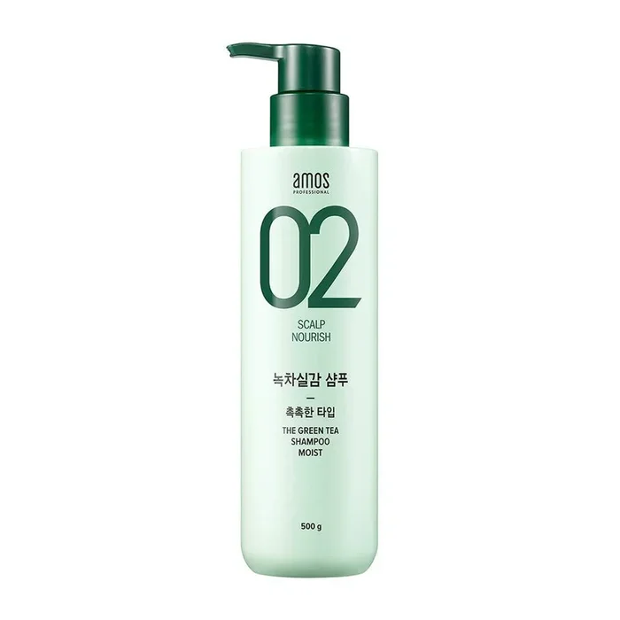 amos PROFESSIONAL The Green Tea Shampoo [Moist – For Normal/Dry Scalp] 500g