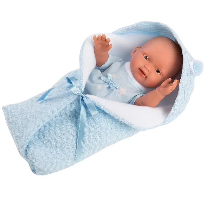 Anatomically Correct Baby Doll With Swaddle Blanket 10.2 ” | Braydon