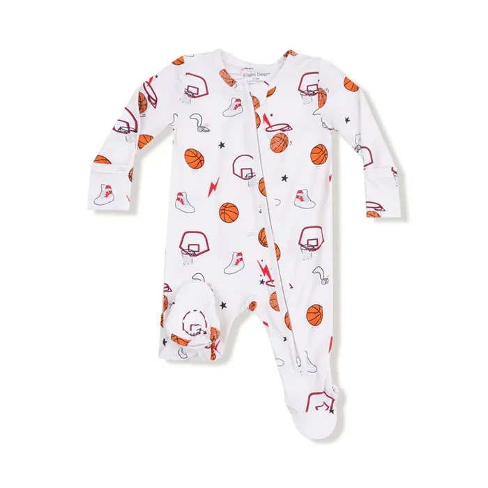Angel Dear 2 Way Zipper Footie | Basketball Uni