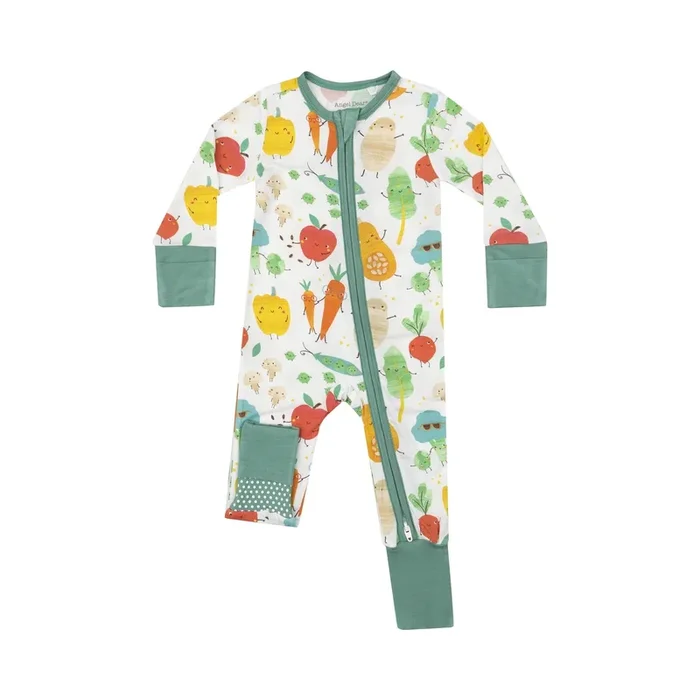 Angel Dear 2 Way Zipper Footie | Fall Veggies