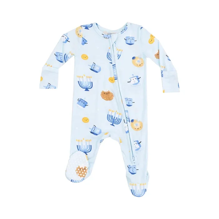 Angel Dear 2 Way Zipper Footie | Hanukkah