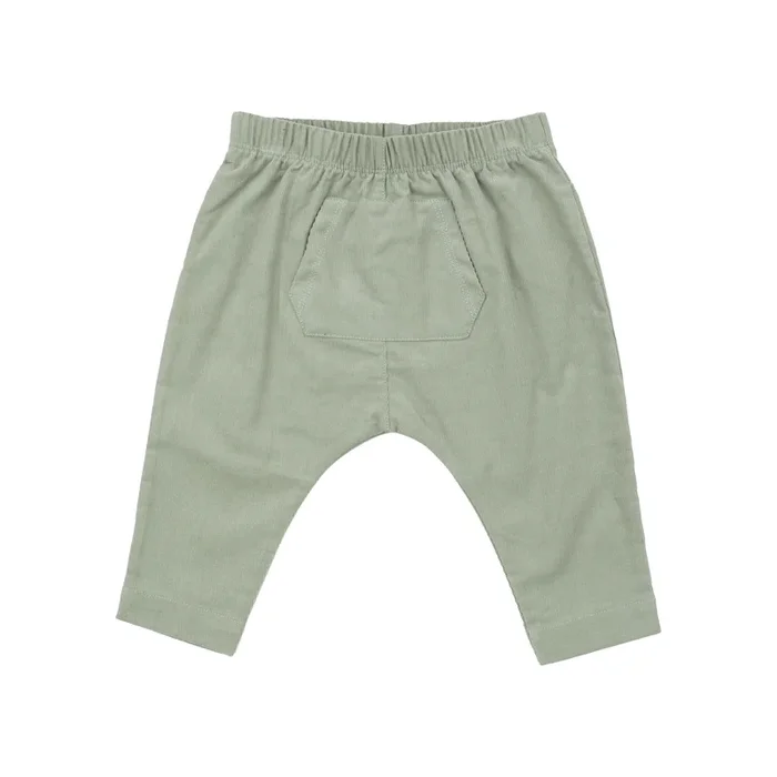 Angel Dear – Organic Corduroy Drop Crotch Jogger – Desert Sage