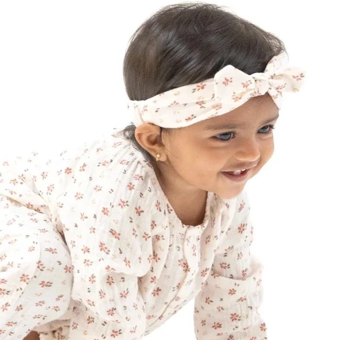 Angel Dear – Organic Cotton Knot Headband – Carrie Floral
