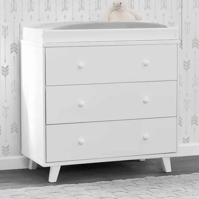 Ava 3 Drawer Dresser with Changing Top