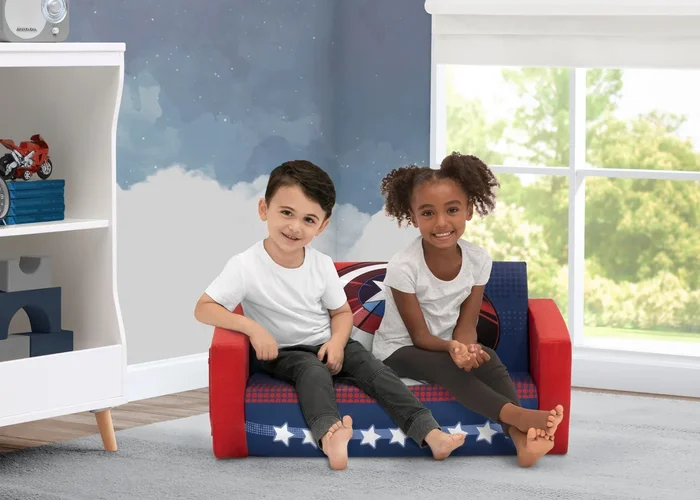 Avengers Cozee Flip-Out Sofa – 2-in-1 Convertible Sofa to Lounger for Kids