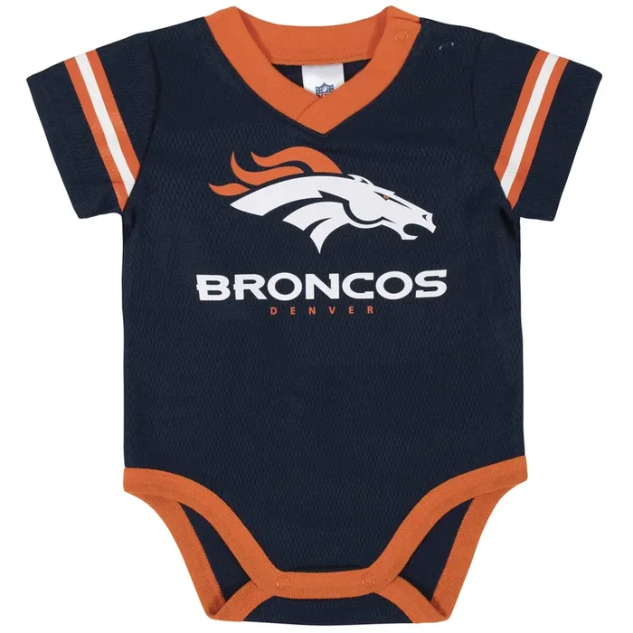Baby Boys Denver Broncos Short Sleeve Jersey Bodysuit