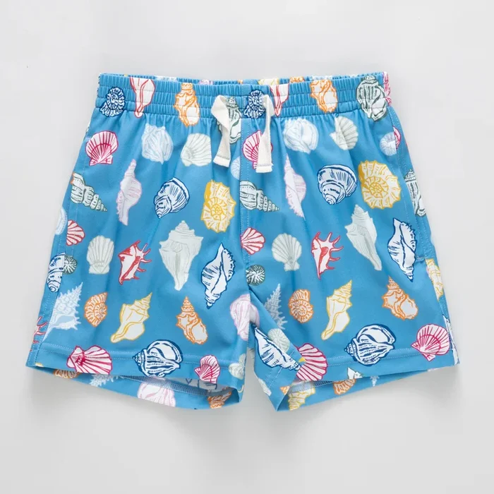 Baby Boys Swim Trunk | Blue Seashells