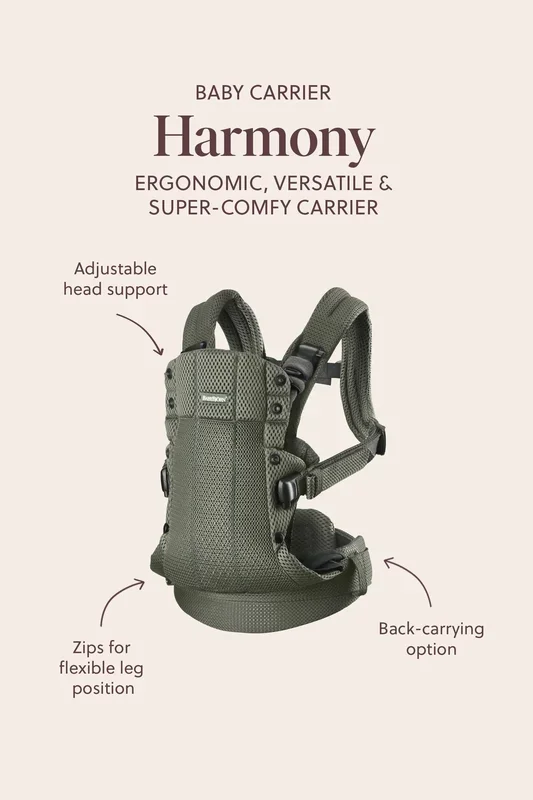 Baby Carrier Harmony – Gray Beige / 3D Mesh