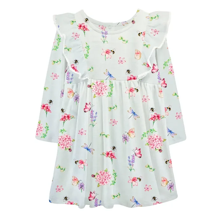 Baby Club Chic Light Blue Botanical Dress
