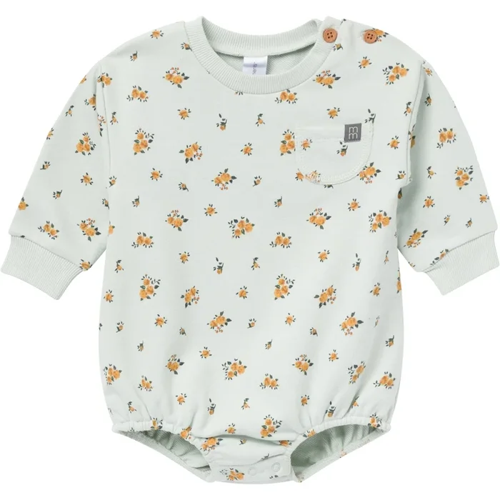 Baby Girls Fall Roses Bubble Romper