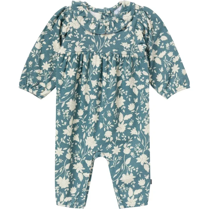 Baby Girls Heritage French Floral Ruffle Collar Romper