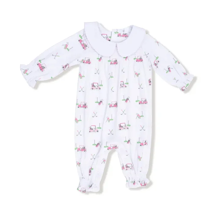 Baby Golf Carts Smocked Romper