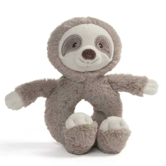 Baby GUND Toothpick Sloth Rattle Plush Stuffed Animal 7.5″, Taupe
