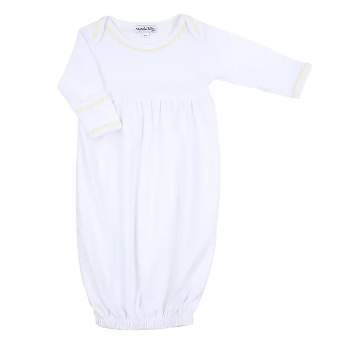 Baby Joy Embroidered Gathered Gown