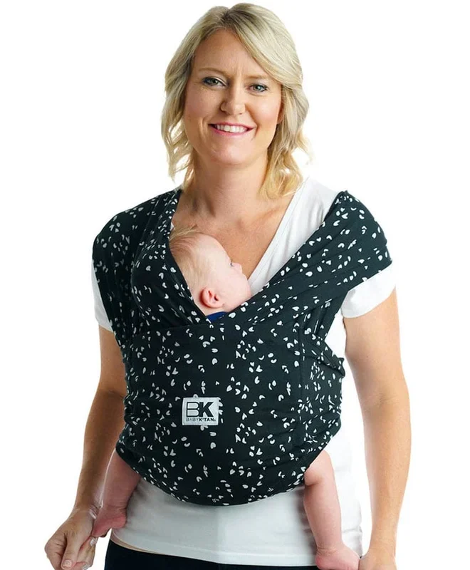 Baby K’tan Baby Carrier in Sweetheart Black – Extra Small