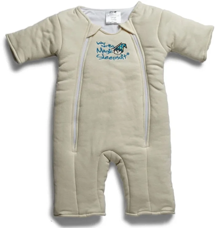 Baby Merlin Magic Sleep Suit, Cotton – 6-9 Months – Cream (Large)