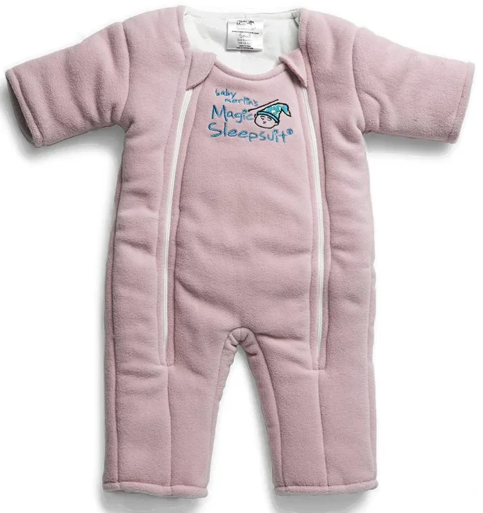 Baby Merlin Magic Sleep Suit, Microfleece – 3-6 Months – Pink (Small)