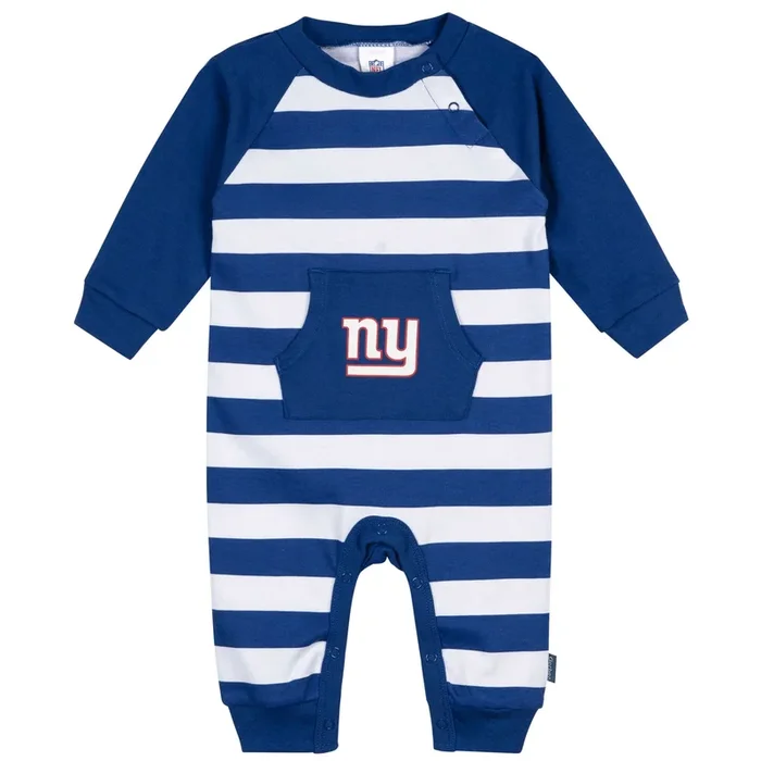 Baby New York Giants Football Romper with Pocket