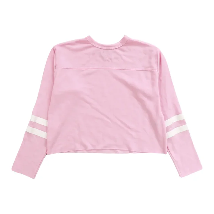 Baby Pink Crew Stripes Top