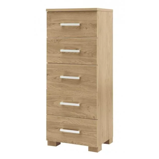 Baby Style Bordeaux Tall Boy – Oak