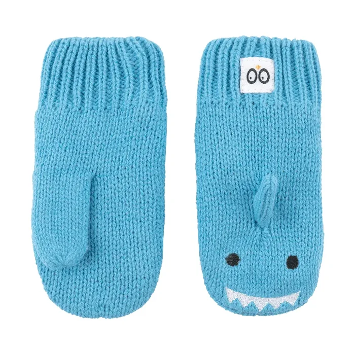 Baby/toddler Knit Mittens – Sherman The Shark