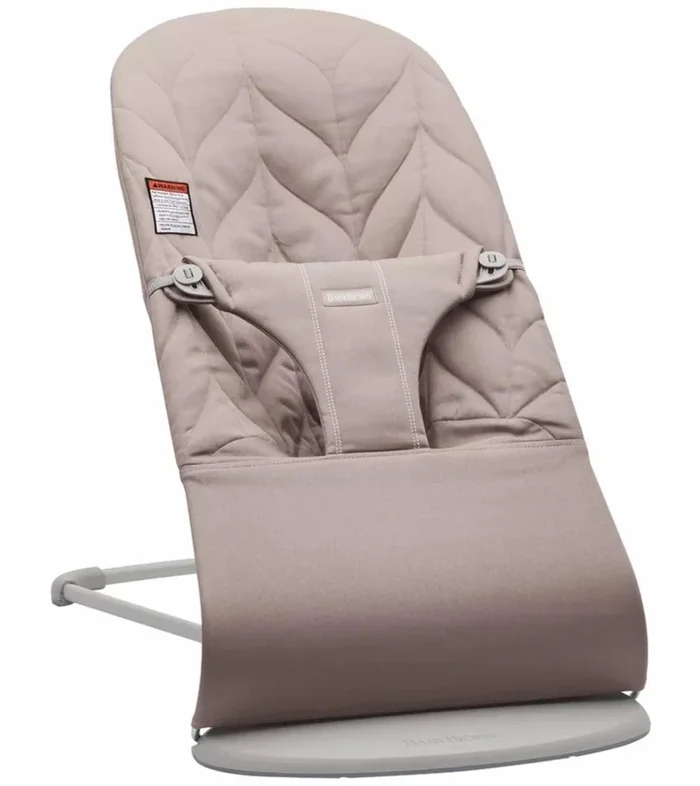 BabyBjorn Bouncer Bliss, Cotton Petal Quilt – Sand Grey
