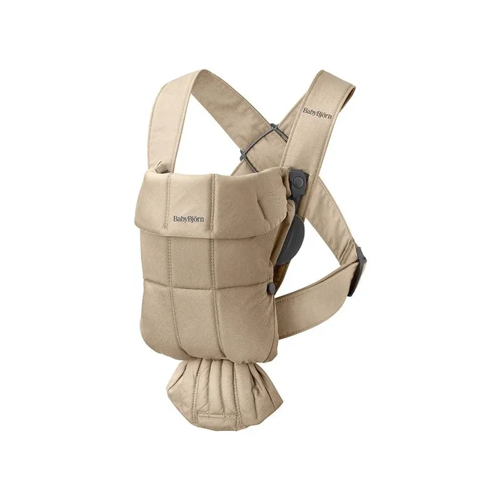BabyBjorn Mini Woven Baby Carrier – Beige