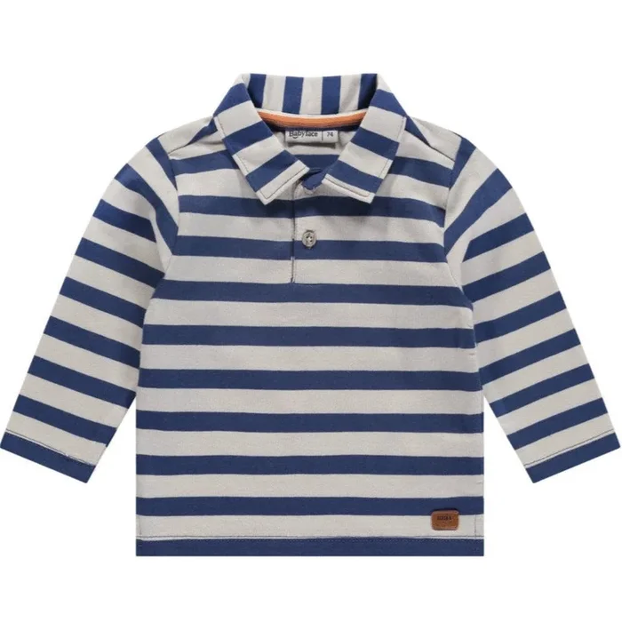 Babyface – Long Sleeve Polo – Blue Stripe