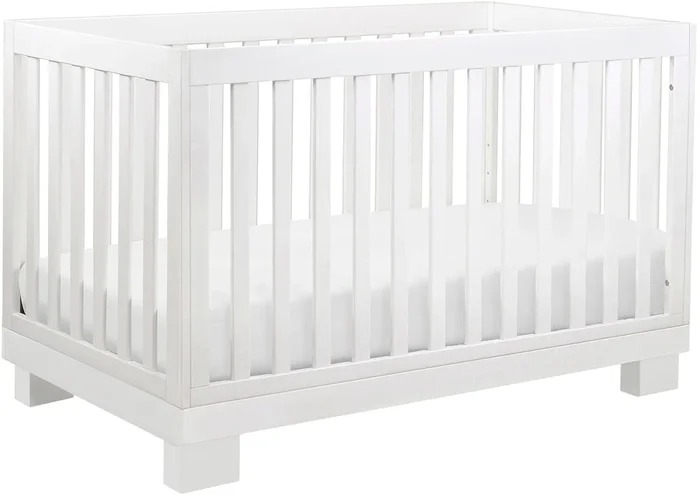 Babyletto Modo 3-in-1 Convertible Crib w/Toddler Bed Conversion Kit – White