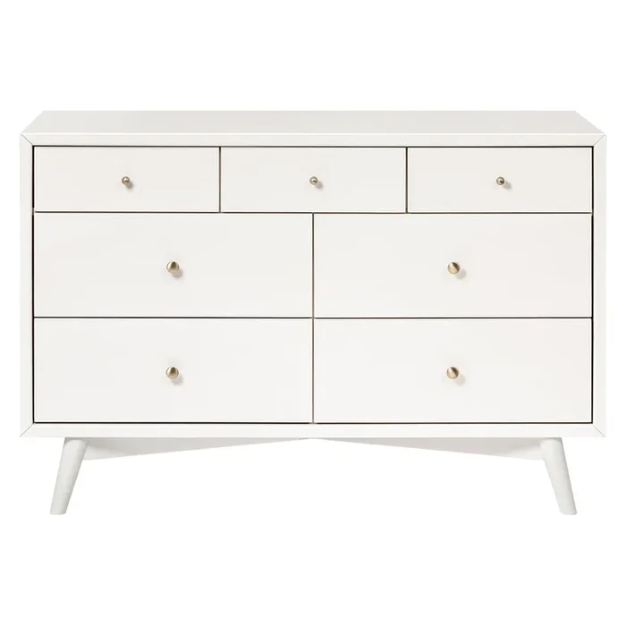 Babyletto Palma 7 Drawer Double Dresser | Warm White