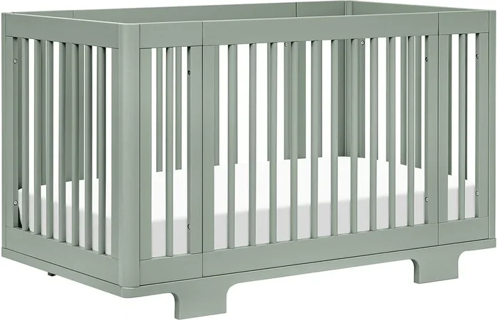 Babyletto Yuzu 8-in-1 Convertible Crib with All-Stages Conversion Kit – Light Sage