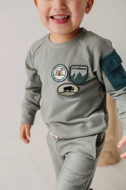 Babysprouts Clothing Company Boy’s Raglan Sweatshirt