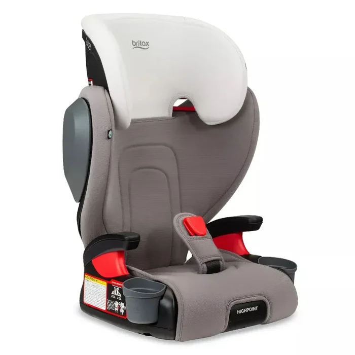 Backless Belt-Positioning Booster Seat – Gray