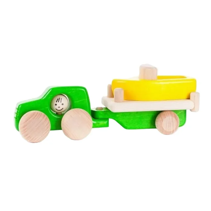 Bajo Car with Boat Green and Yellow